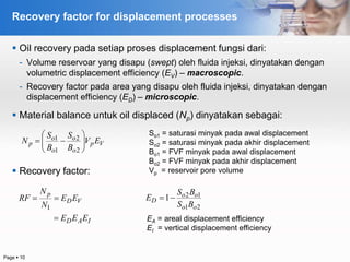 Recovery Factor Sweep 01 chemical flooding - concepts | PPTX