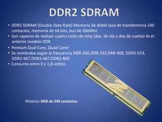 EDO-RAM (Extended Data Output-RAM): 70, 60 o 50 ns, SIMM, Pentium MMXMódulos SIMM de 30 contactos Módulos SIMM de 72 contactos