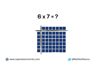 @MathletePearcewww.tapintoteenminds.com
= ?6 x 7
 