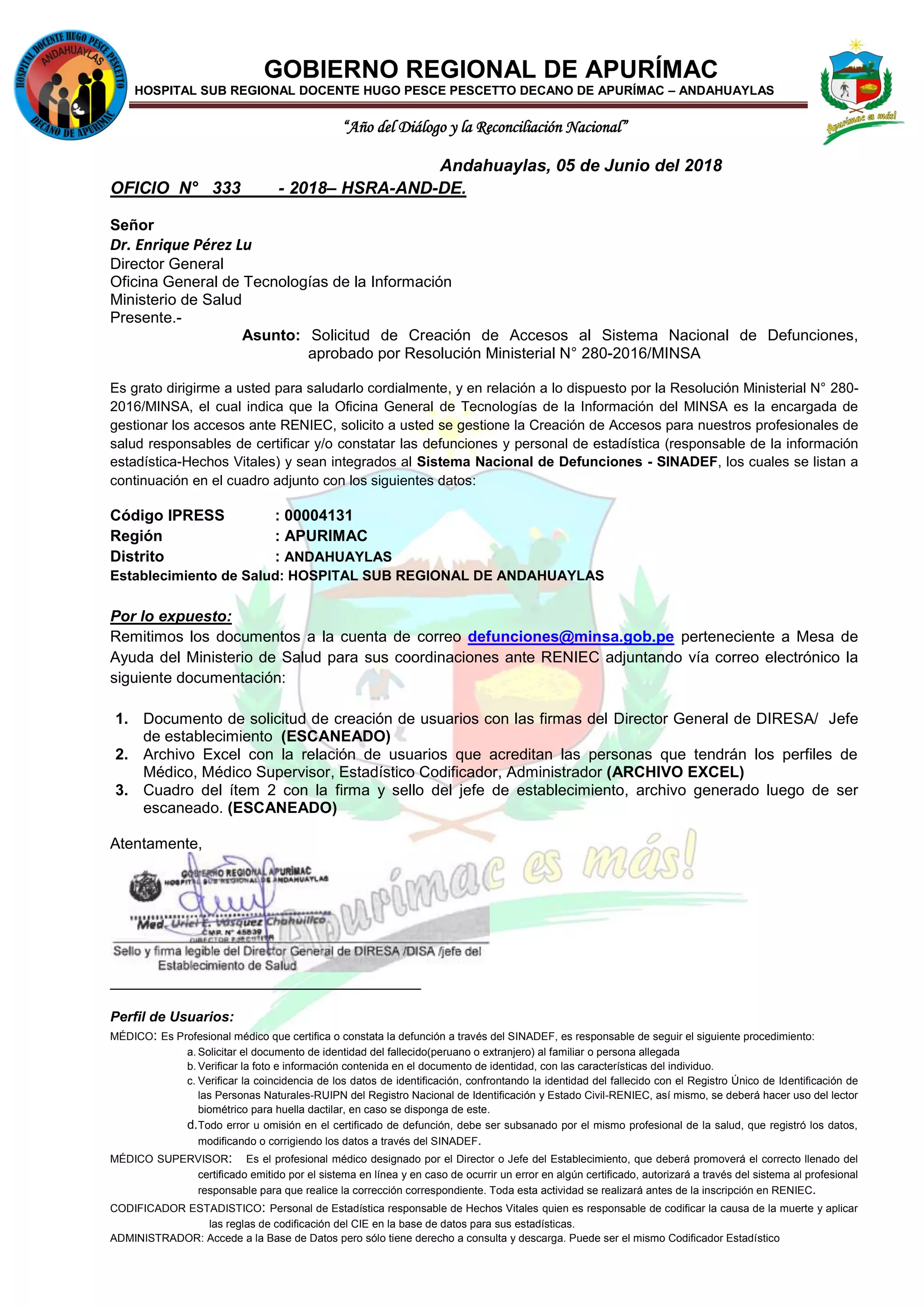 01 modelo solictud creac-usuarios sinadef | PDF