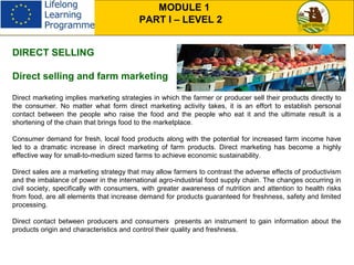 ON FARM FOOD PROCESSING AND DIRECT SELLING | PPT