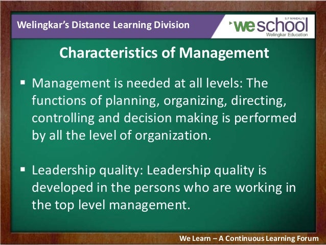Nature Of Management Management Principles