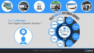 © 2002 - 2015 Jahia Solutions Group SA
How To Manage
Your Digital Customer Journey ?
 