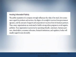 Ethics in Information Technology,
Second Edition
15
 