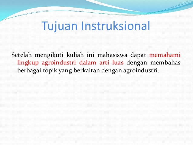 Agroindustri - Pengantar Agroindustri