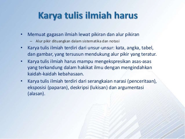 01 Pengantar Karya Tulis Ilmiah 01 Pengantar Karya Tulis Ilmiah