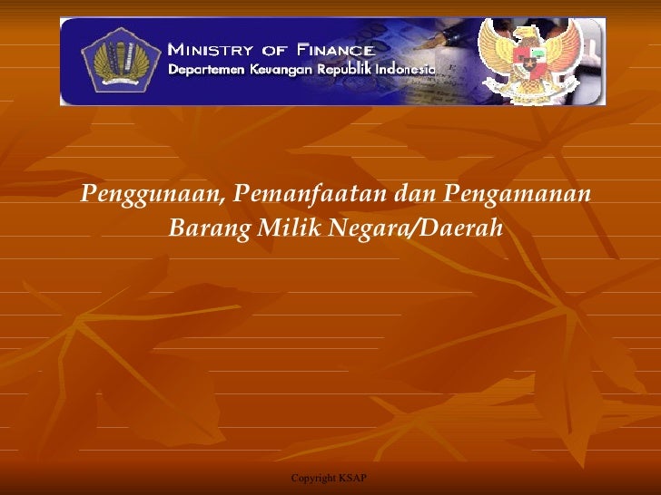 Pengelolaan Barang Milik Negara/Daerah