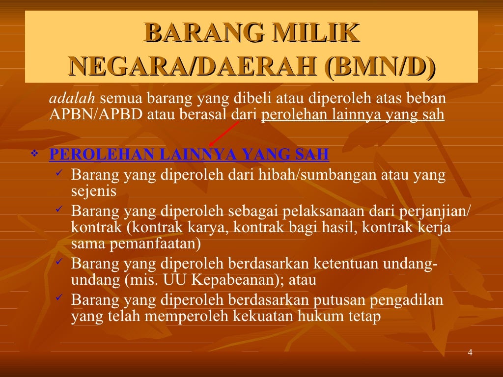 Pengelolaan Barang Milik Negara/Daerah
