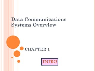 CHAPTER 1 Data Communications Systems Overview INTRO 