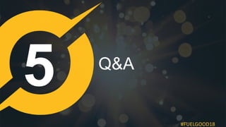 #FUELGOOD18
Q&A
 