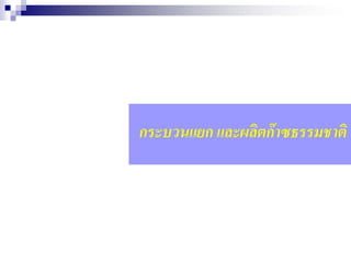 กระบวนแยก และผลิตก๊าซธรรมชาติ
 