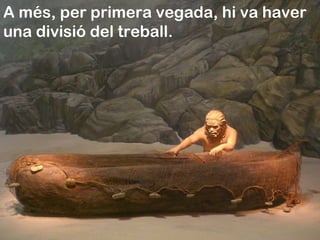 A més, per primera vegada, hi va haver
una divisió del treball.
 