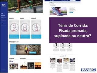 Tênis de Corrida:
Pisada pronada,
supinada ou neutra? 
 