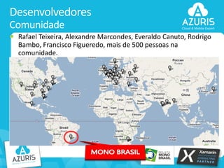 Desenvolvedores
Comunidade
Rafael Teixeira, Alexandre Marcondes, Everaldo Canuto, Rodrigo
Bambo, Francisco Figueredo, mais de 500 pessoas na
comunidade.

17

 