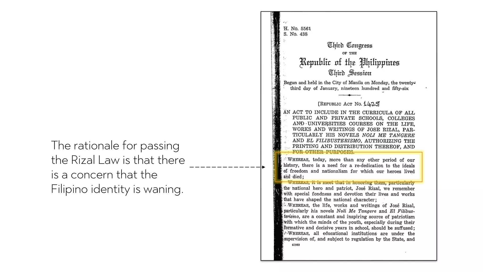 01 - Rizal Law (RA 1425) - Life and Works of Rizal | PDF