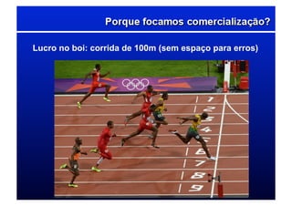 Lucro no boi: corrida de 100m (sem espaço para erros)
 