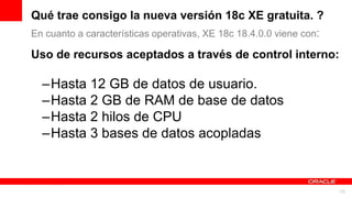 Oracle Database XE 18c | PPTX