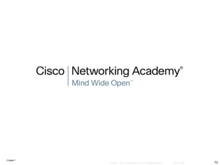 Chapter 1
73© 2007 – 2010, Cisco Systems, Inc. All rights reserved. Cisco Public
 