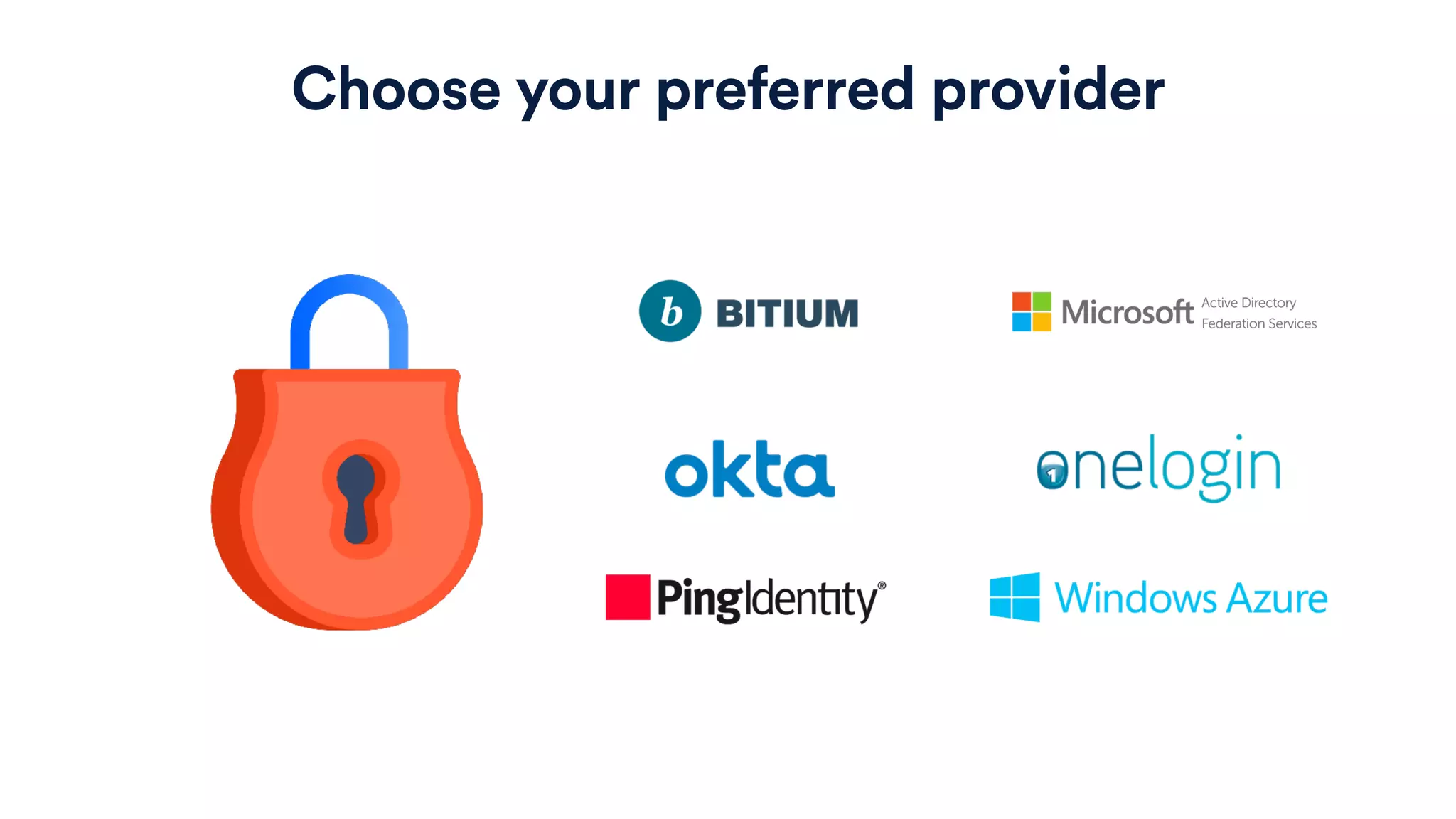 Choose your preferred provider
 