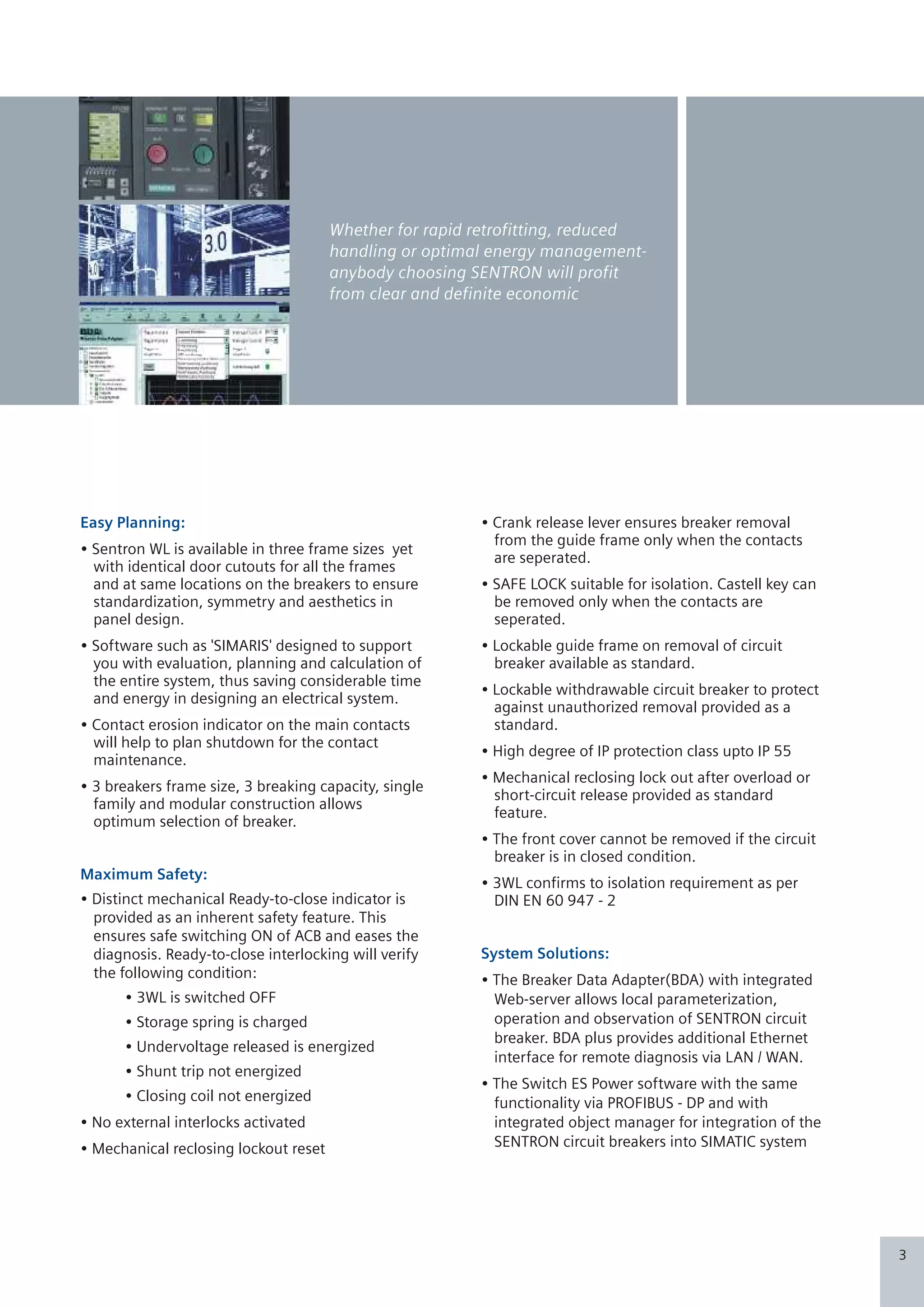 01. sentron 3 wl brochure | PDF