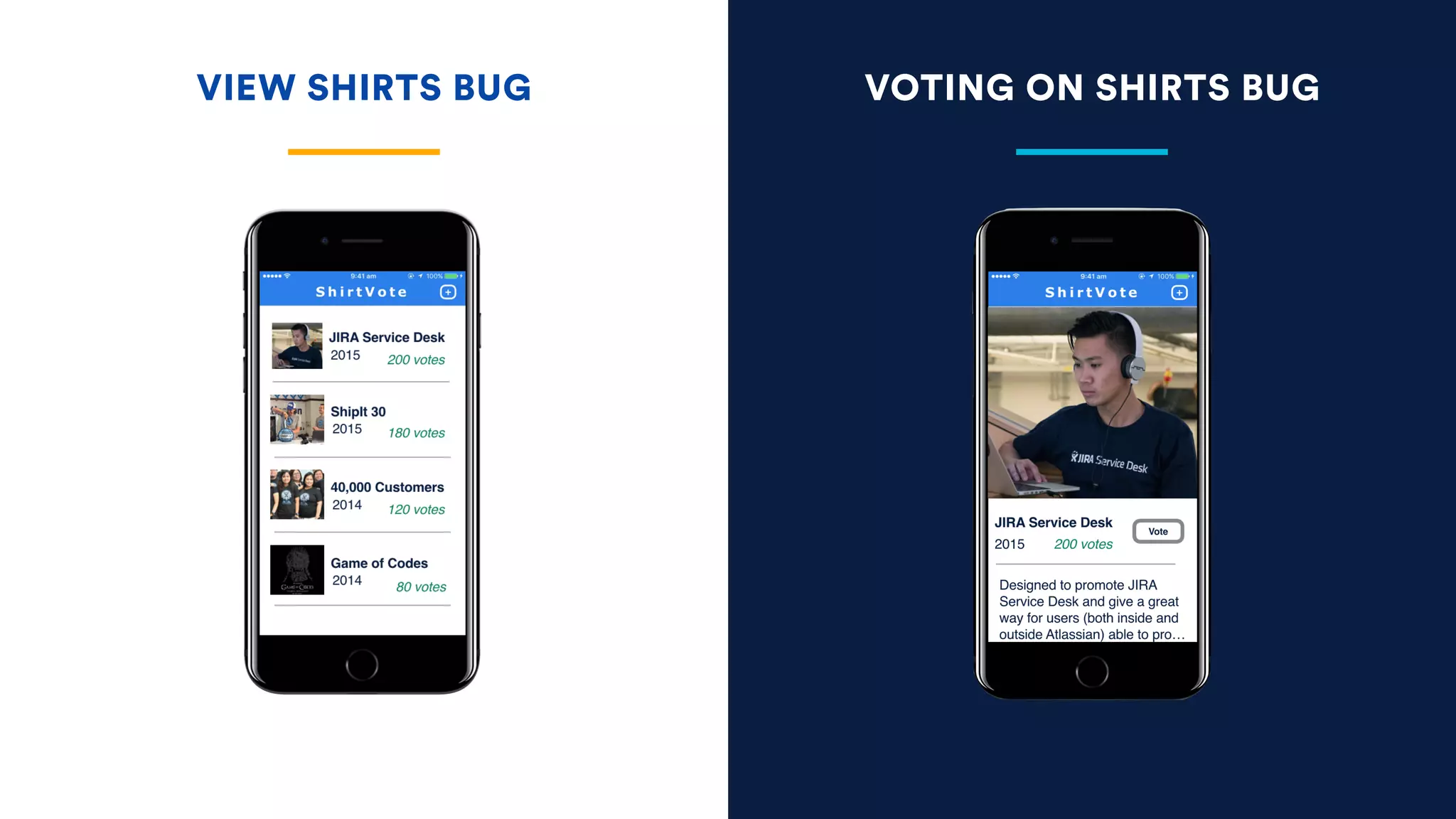 VIEW SHIRTS BUG VOTING ON SHIRTS BUG
 