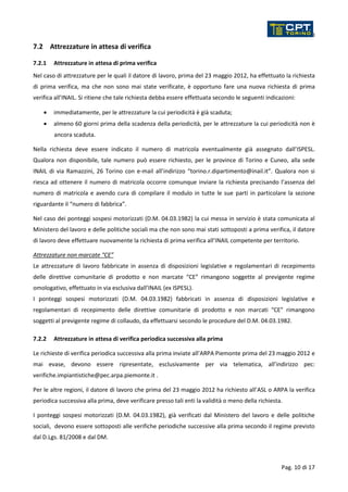 Modulo 178 Inail 01 sicurezza verifiche periodiche attrezzature | PDF