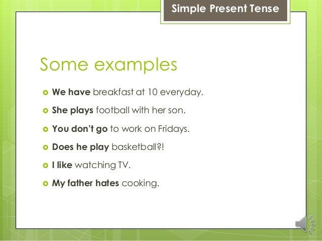 01 Simple Present Tense 01 Simple Present Tense