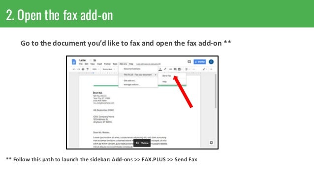how to send fax from google docs google docs fax