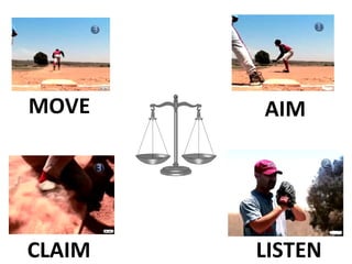 CLAIM MOVE AIM LISTEN 