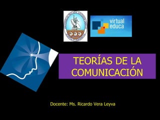 TEORÍAS DE LA COMUNICACIÓN Docente: Ms. Ricardo Vera Leyva 