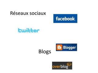 Réseaux sociaux Blogs 