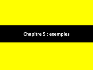 Chapitre 5 : exemples