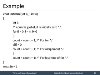 College Initialization Advanced Programming Lab-01-Time and Space Complexity.PPTX