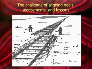 The challenge of aligning goals, assessments, and lessons 