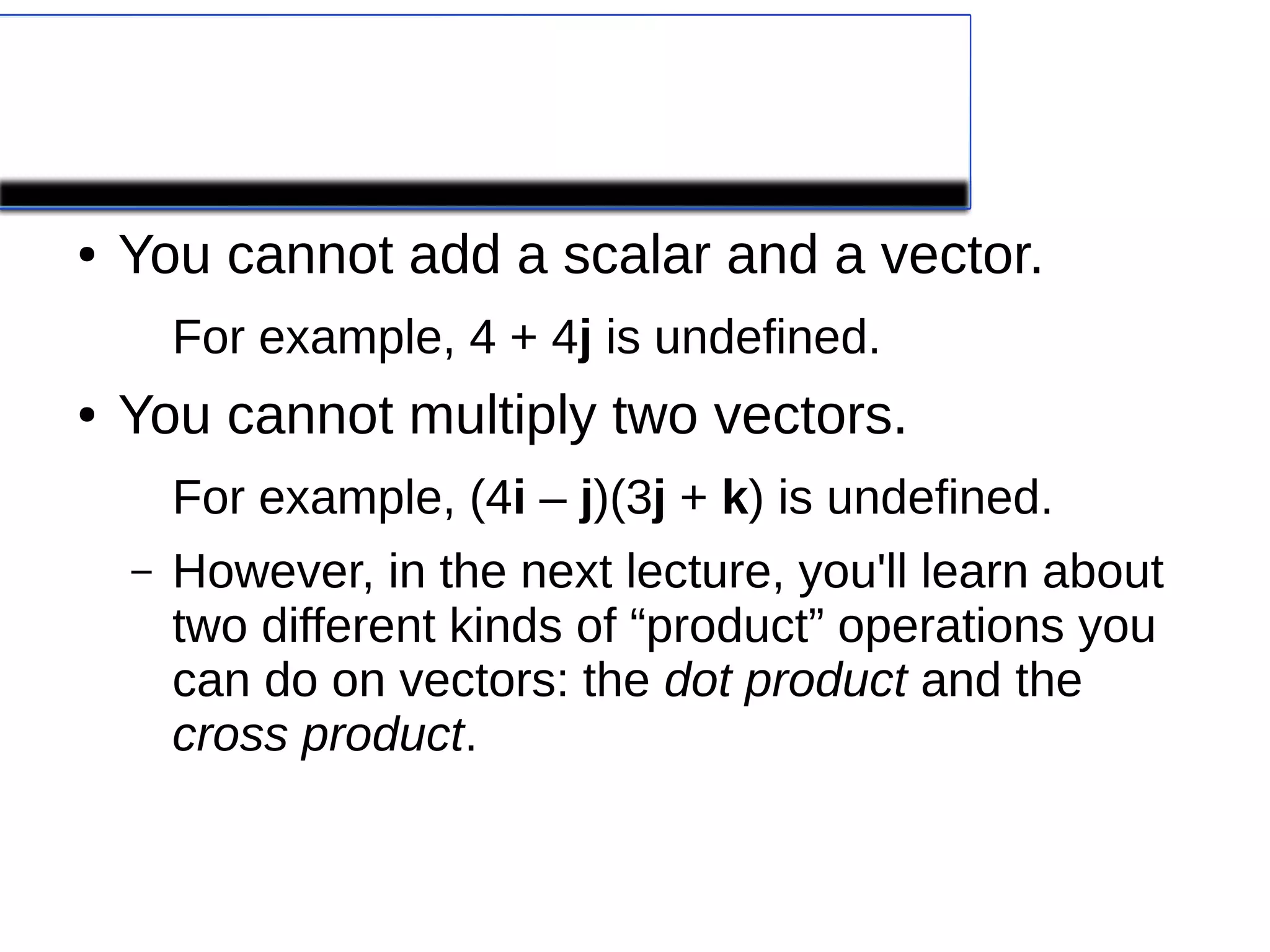 Lesson 1 Vectors and Scalars PPT