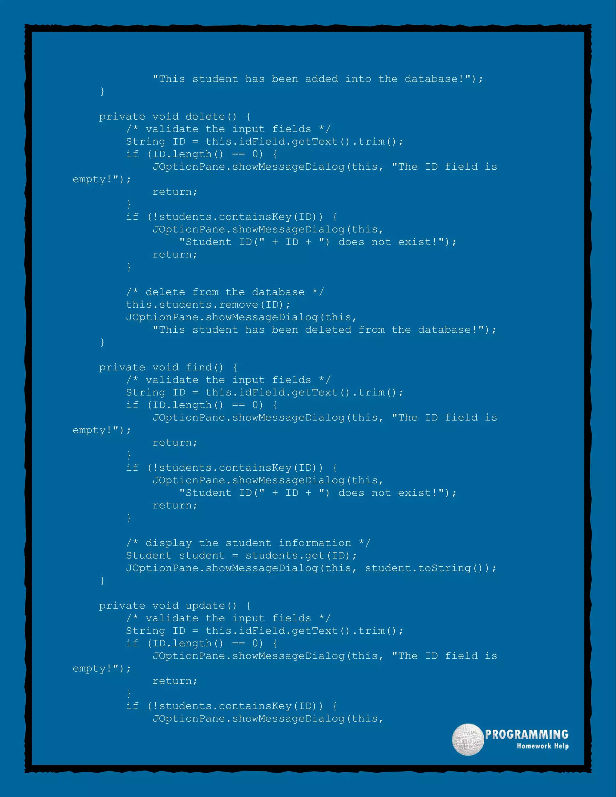 Java Assignment Help | PDF