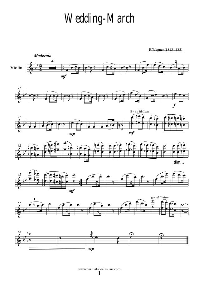 wedding violin piano collection wedding march piano sheet music