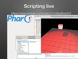 Scripting live
https://www.youtube.com/watch?v=1Nze9tnwYxY
 