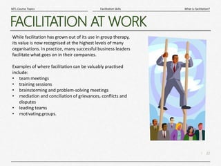 What Is Facilitation? | PPTX