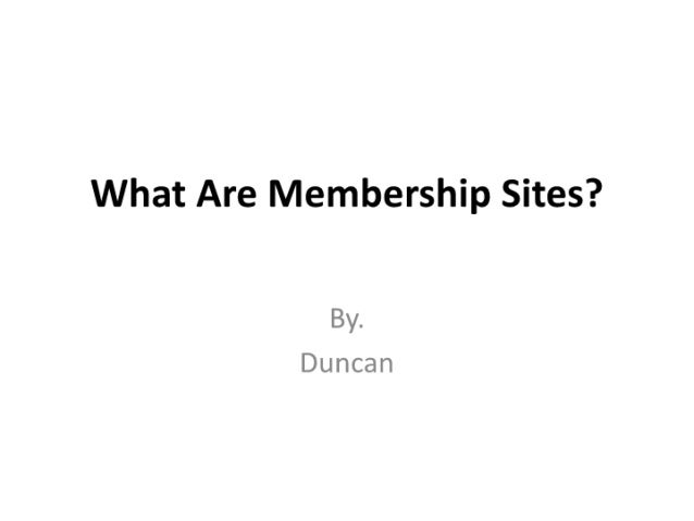 01.what are membership sites