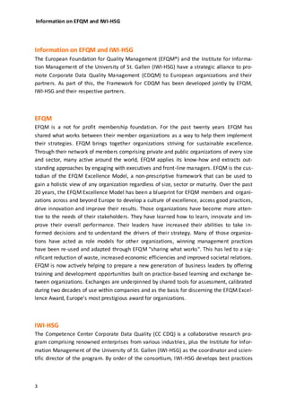 Universität St. Gallens Framework for Corporate Data Quality Management ...