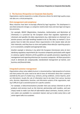 Universität St. Gallens Framework for Corporate Data Quality Management ...