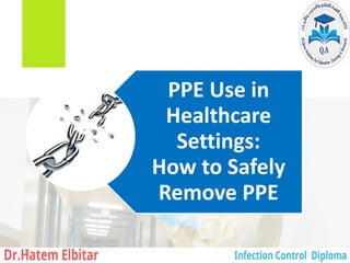 PPE Use in
Healthcare
Settings:
How to Safely
Remove PPE
111
 