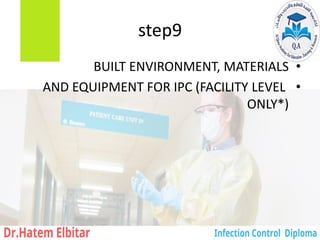 step9
•
BUILT ENVIRONMENT, MATERIALS
•
AND EQUIPMENT FOR IPC (FACILITY LEVEL
ONLY*)
 