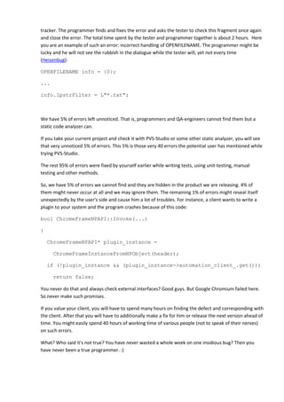 Static analysis and ROI | PDF