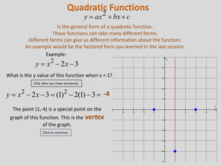 0101 Graphing Quadratic Functions