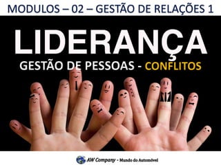 GESTÃO DE PESSOAS -CONFLITOS 
MODULOS –02 –GESTÃO DE RELAÇÕES 1  