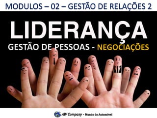 GESTÃO DE PESSOAS -NEGOCIAÇÕESMODULOS –02 –GESTÃO DE RELAÇÕES 2  
