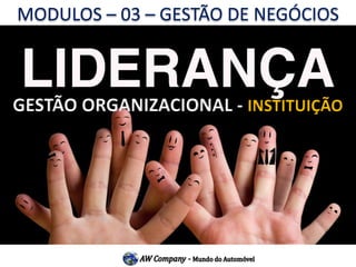 GESTÃO ORGANIZACIONAL -INSTITUIÇÃOMODULOS –03 –GESTÃO DE NEGÓCIOS  