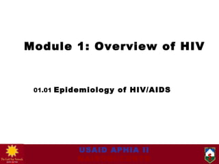 0101 epidemiology of hiv aids